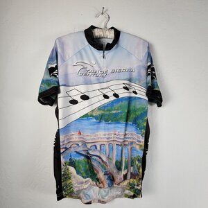 Peak 1 Sports Unisex Sz X-Large Tahoe Sierra Century Full Zip Cycling Jersey